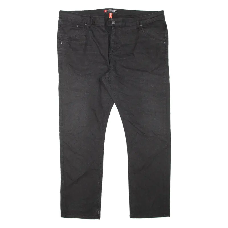 ENGELBERT STRAUSS Workwear Mens Jeans Black Regular Straight W46 L32