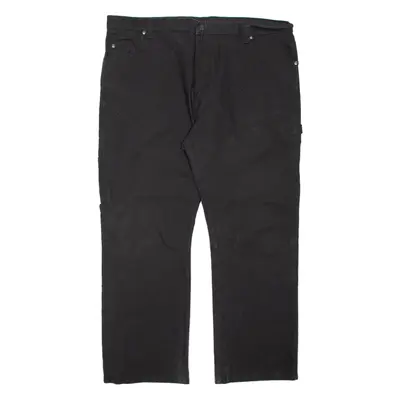 DICKIES Carpenter Cargo Mens Trousers Black Regular Straight W40 L30