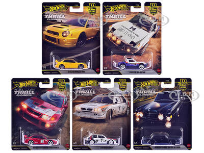 Thrill Climbers 5 piece Set Car Culture 10th Anniversary 2025 Series Q Diecast Model Cars by Hot Wheels