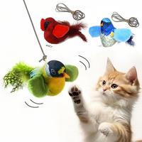 Simulated Bird Design Sound Cat Toy, 1 Count Interactive Cat Teaser Toy, Fun Sound Making Cat Teaser Toy, Valentine's Day Gif...