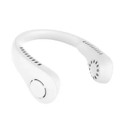 Rechargeable Bladeless Neck Cooling Fan, 1 Count Bladeless Hanging Neck Fan with 360° Rotation, 3 Speeds Portable Mute Nec...