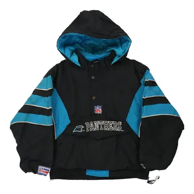 Age 10-12 Carolina Panthers Nfl Pro Line NFL Windbreaker - Medium Black Cotton