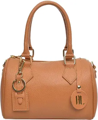 Anna Luchini Borsa A Mano In Pelle Da Donna colore cognac