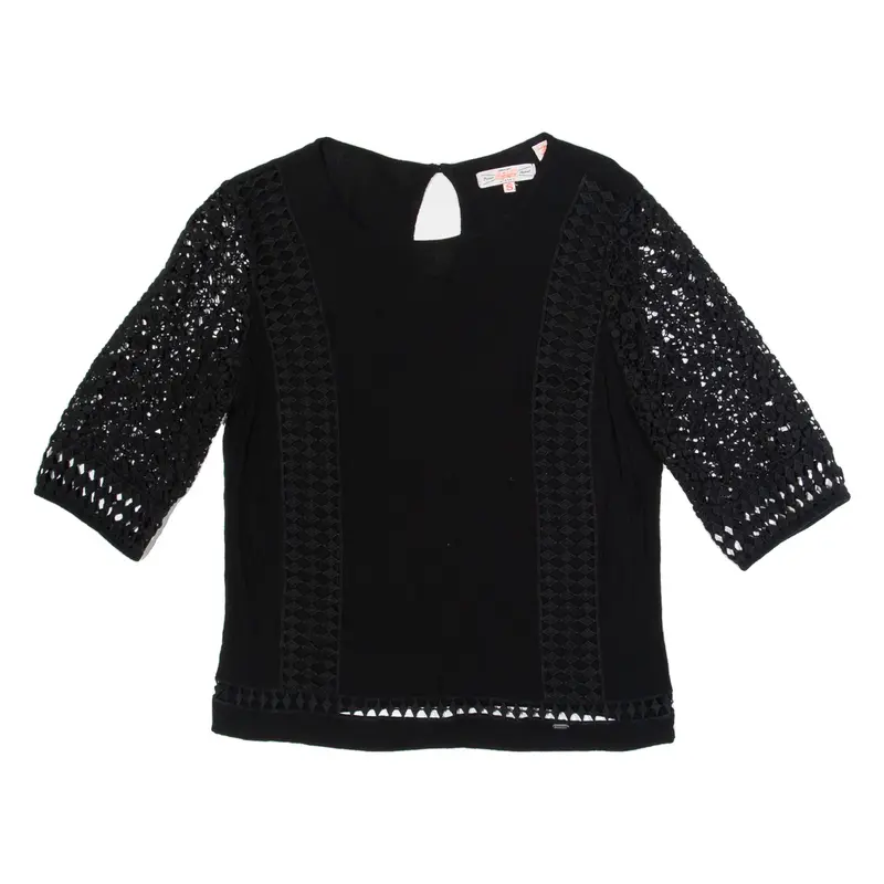 SUPERDRY Womens Top Black S