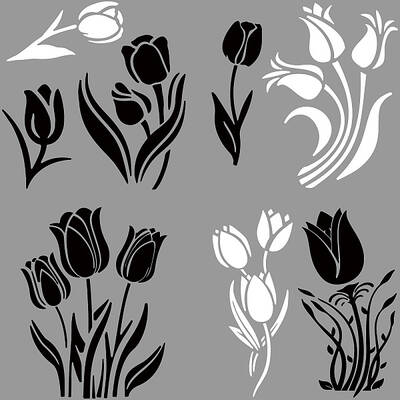 4Pcs 4 Styles PET Waterproof Self-adhesive Car Stickers
