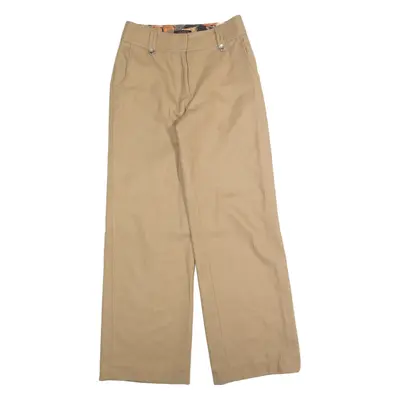 TED BAKER Womens Trousers Beige Regular Wide-Leg Wool W28 L32