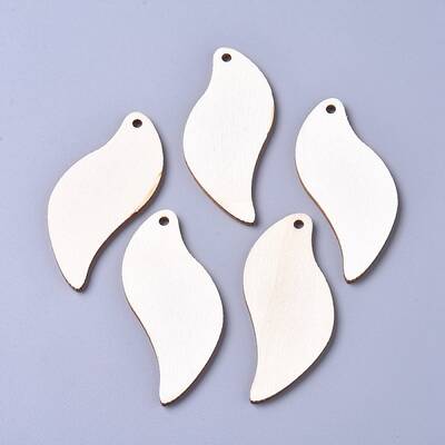 Unfinished Blank Poplar Wood Big Pendants