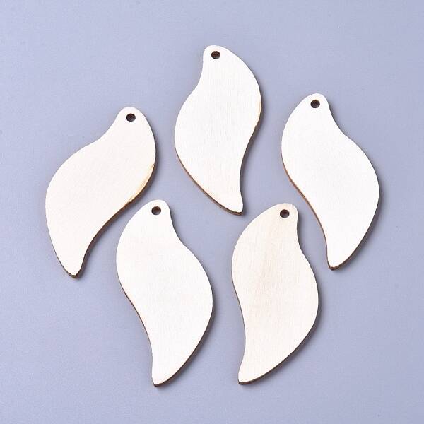 Unfinished Blank Poplar Wood Big Pendants