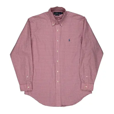 Ralph Lauren Checked Shirt - Medium Pink Cotton