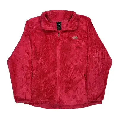 The North Face Fleece Jacket - Large Red Polyester