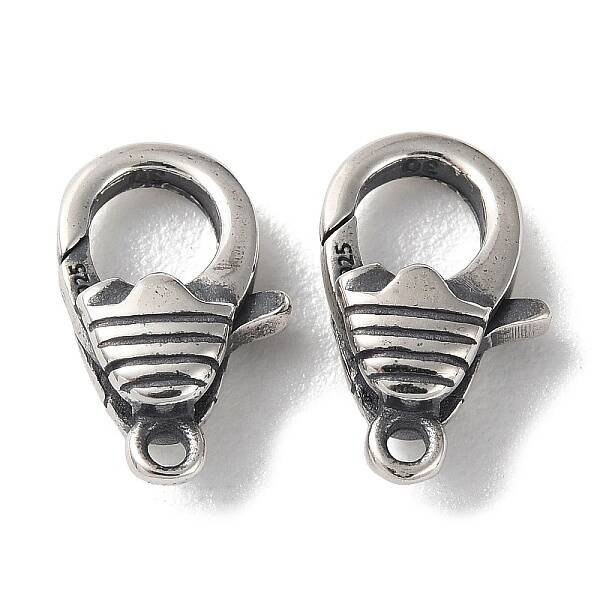 925 Thailand Sterling Silver Lobster Claw Clasps