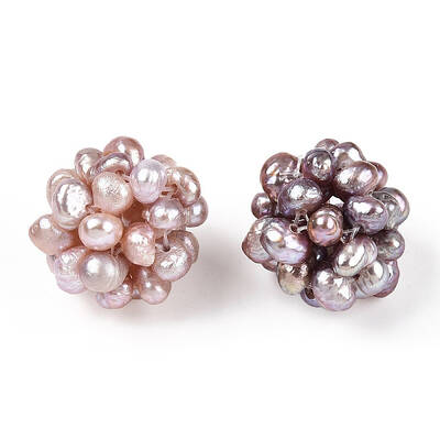 Round Natural Cultured Freshwater Pearl Beads