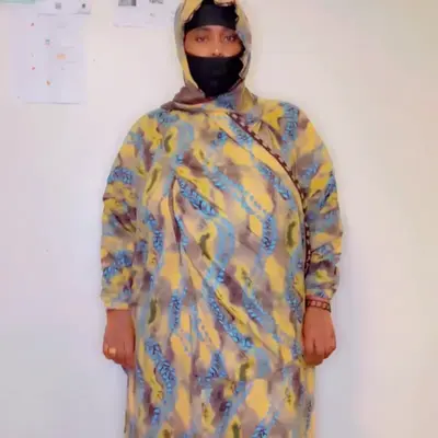 Prayer Dresses Very Nice - Blue Floral Patterned Clothing Item