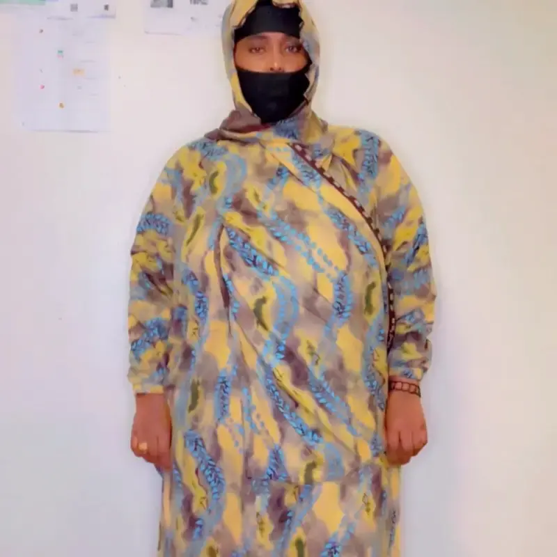 Prayer Dresses Very Nice - Blue Floral Patterned Clothing Item