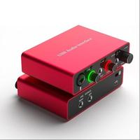 USB Audio Interface, 48V Phantom-Power 24Bit/192kHz Audio Interface, Noiseless XLR Audio Interface for Recording, Podcasting ...