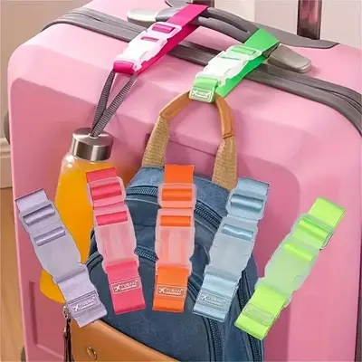 Random Color Luggage Buckle, 3/6/8 Counts Portable Backpack Strap, Outdoor Backpack Safety Anti-loss Buckle, Sports & Outdoor...
