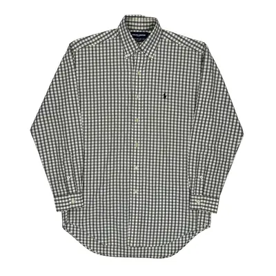 Blake Ralph Lauren Checked Shirt - Small Black & White Cotton