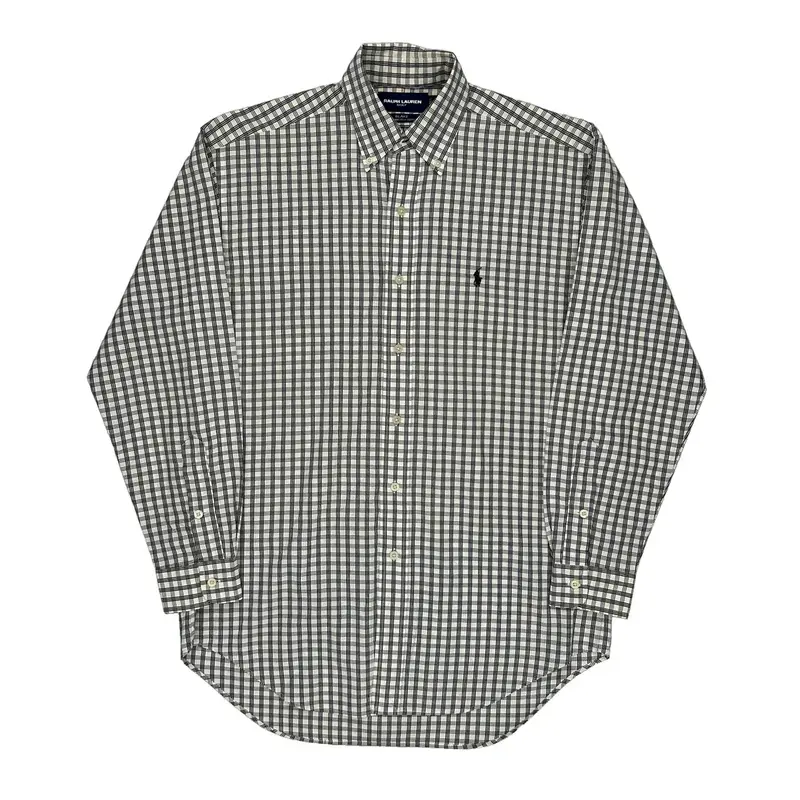 Blake Ralph Lauren Checked Shirt - Small Black & White Cotton