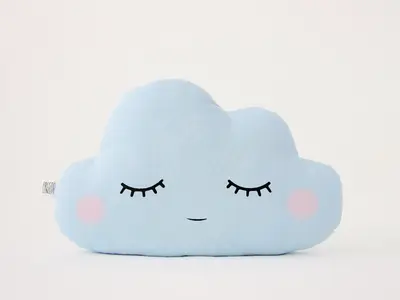 Light Blue Cloud Pillow