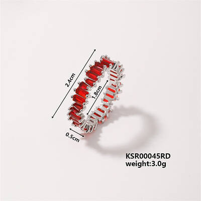 Fashionable Brass Rectangle Finger Rings for Unisex