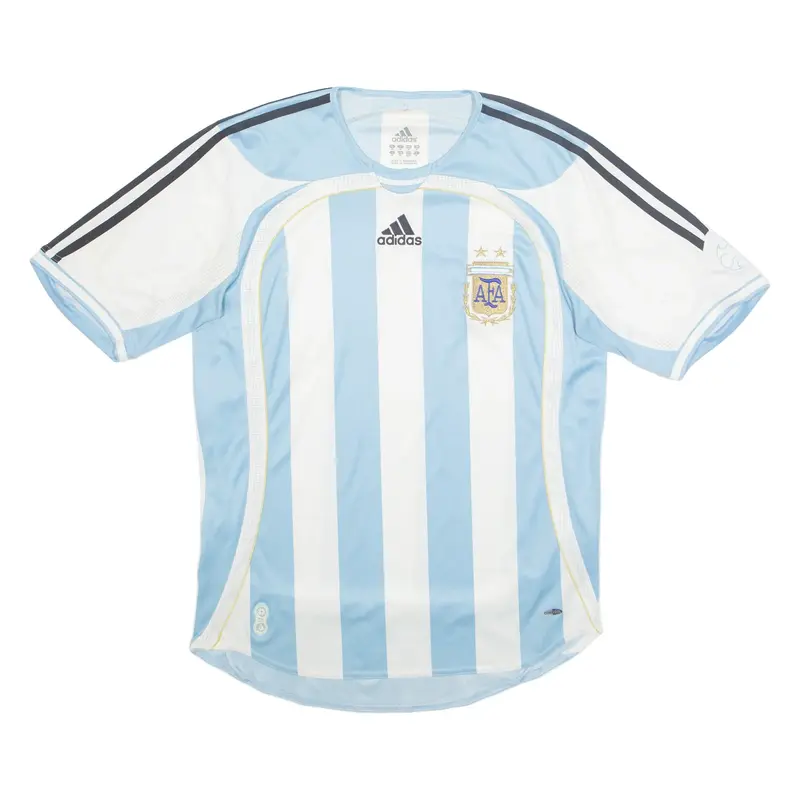 ADIDAS Argentina Mens Football Shirt Jersey Blue M