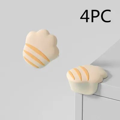 Children's Silicone Corner Protection Right Angle Table Anti-collision Protection Corner | Color: Apricot | style: Nail spine...