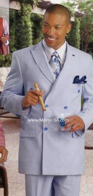 Light Blue Seersucker Suit