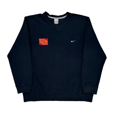 Tele Ring Tennis Trophy Nike Sweatshirt - Large Navy Cotton