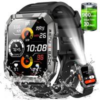 Smart Sports Watch, IOWODO Men's and Women's Wearables , Bluetooth Talk and Flashlight, Waterproof Fitness Tracker, Mechanica...