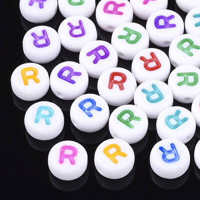 Initial Acrylic Beads