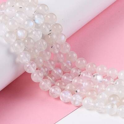Natural Rainbow Moonstone Beads Strands