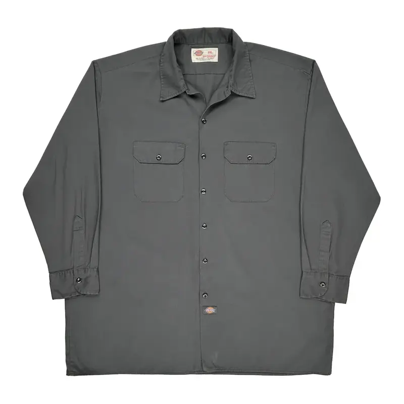 Dickies Shirt - 2XL Grey Polyester Blend | Size: xx-large
