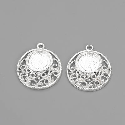 Tibetan Style Alloy Pendant Cabochon Settings