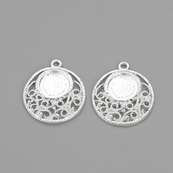 Tibetan Style Alloy Pendant Cabochon Settings