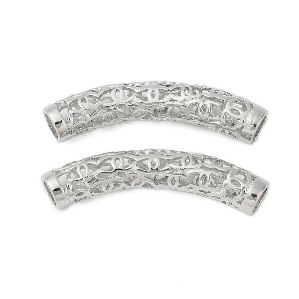 Hollow Out Brass Tube Beads