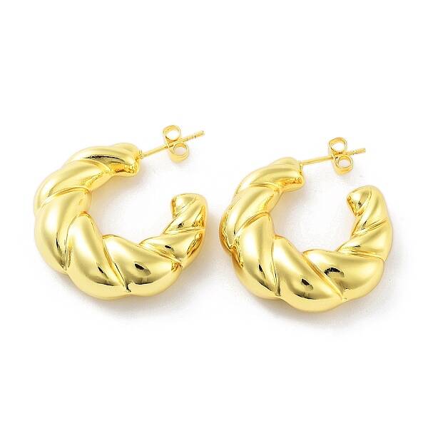 Brass Stud Earrings