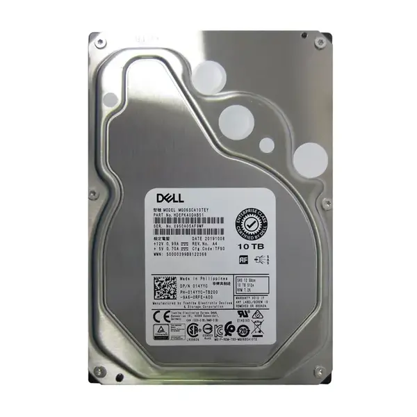014YYC Dell 10TB 12Gb/s SAS 7200 3.5-inch 256MB Hard Drive