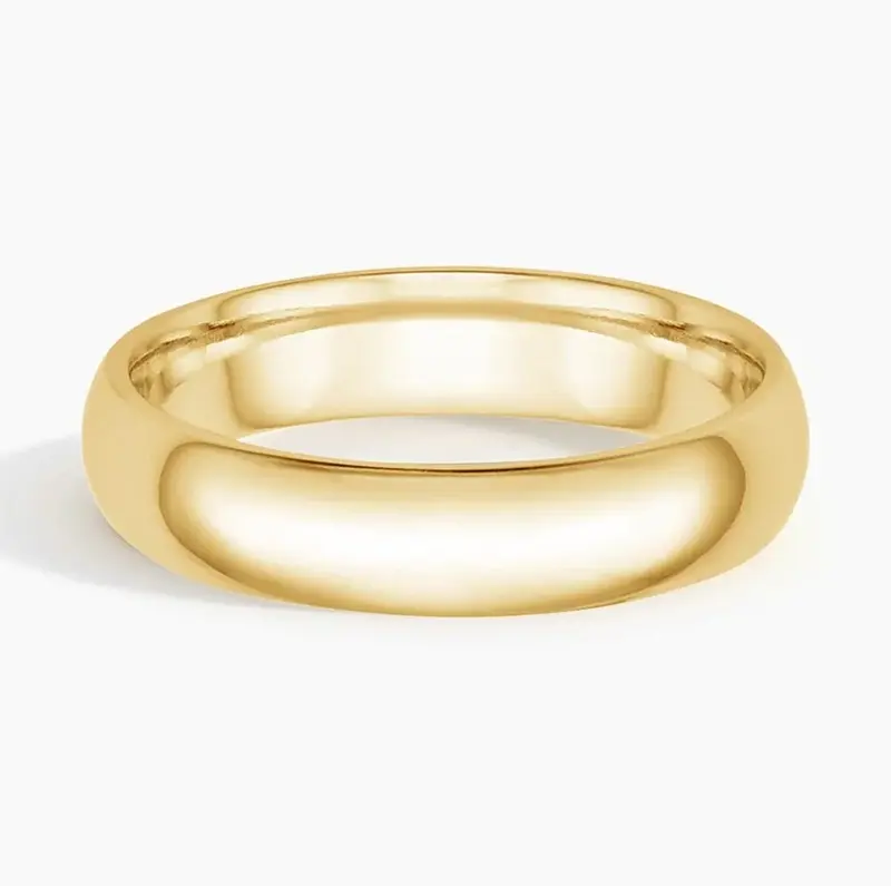 10K Gold 5 mm Comfort Fit Wedding Ring