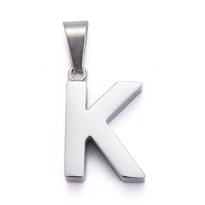 Non-Tarnish 304 Stainless Steel Letter Pendants