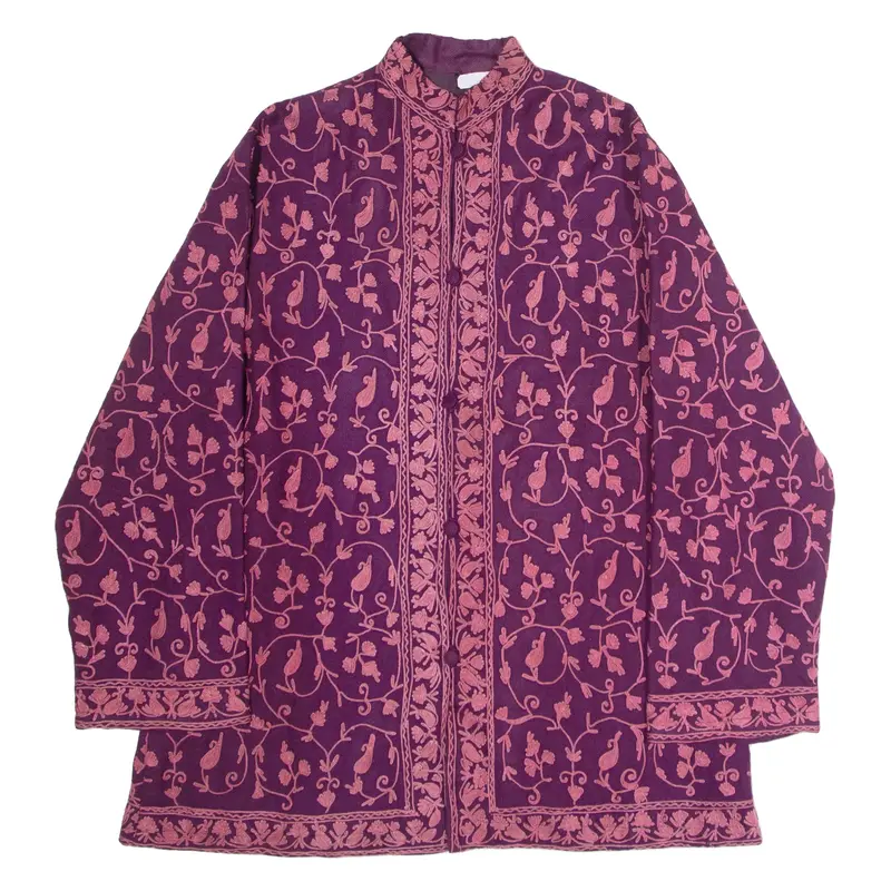 Womens Jacket Purple Floral L