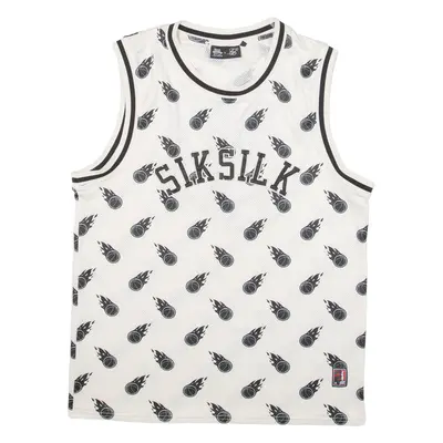 SIKSILK Space Jam Mens Jersey White Sleeveless USA L