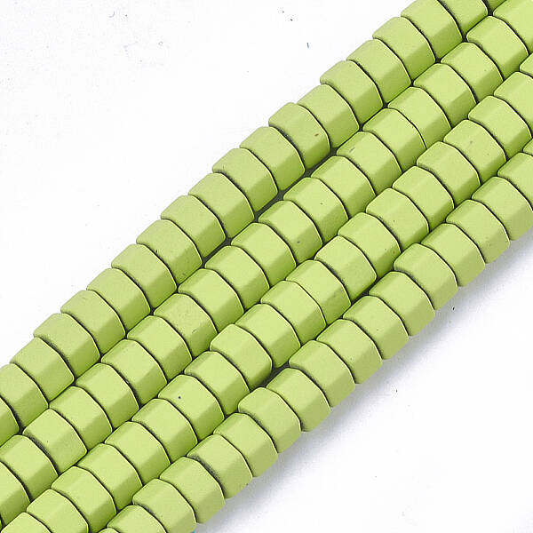 Spray Painted Non-magnetic Synthetic Hematite Beads Strands