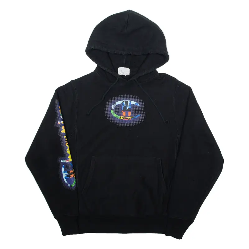 CHAMPION REVERSE WEAVE Mens Black Hoodie S