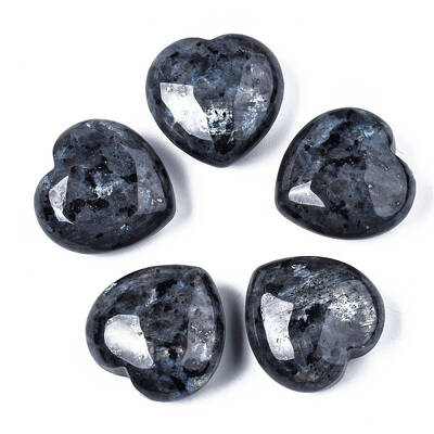 Natural Labradorite Heart Love Stone