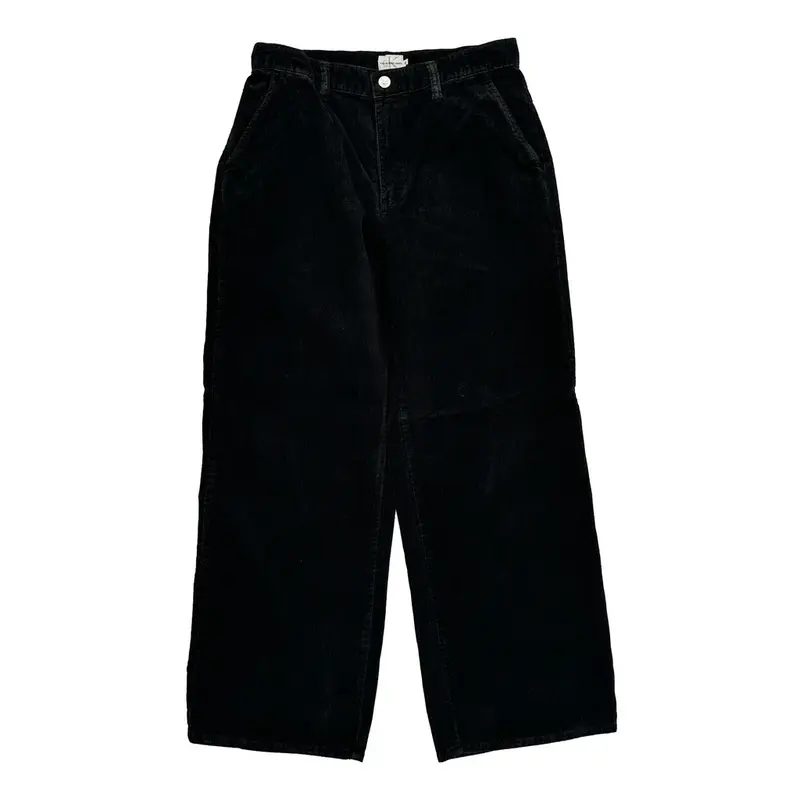 Calvin Klein Cord Trousers - 30? Waist Black Cotton