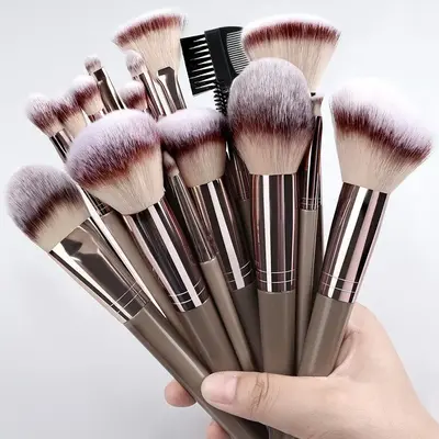 Makeup Brush Set, Soft Makeup Brushes Set, Blending Brush for Foundation, Concealers Makeup Brushes, Eye Shadows Brushes, Mul...