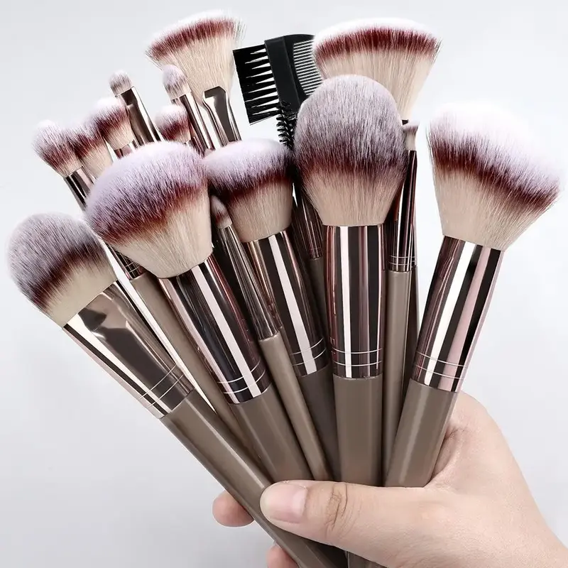 Makeup Brush Set, Soft Makeup Brushes Set, Blending Brush for Foundation, Concealers Makeup Brushes, Eye Shadows Brushes, Mul...