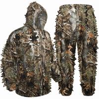 LOOGU Hunting Ghillie Suit, 3D Leafy Camo Suit Camouflage Accessories Clothing