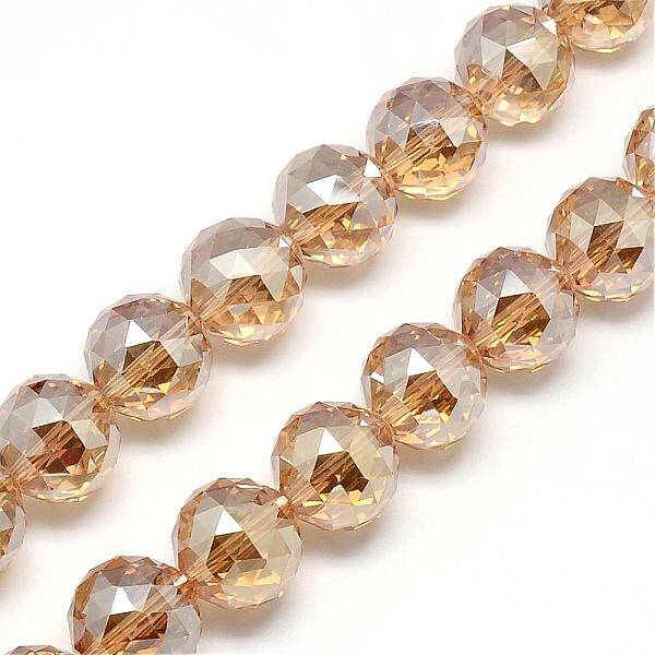 Electroplate Glass Bead Strands