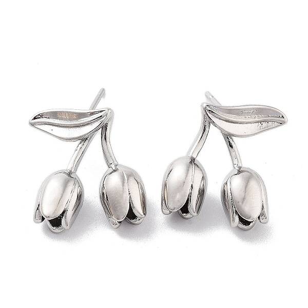 Brass Stud Earrings